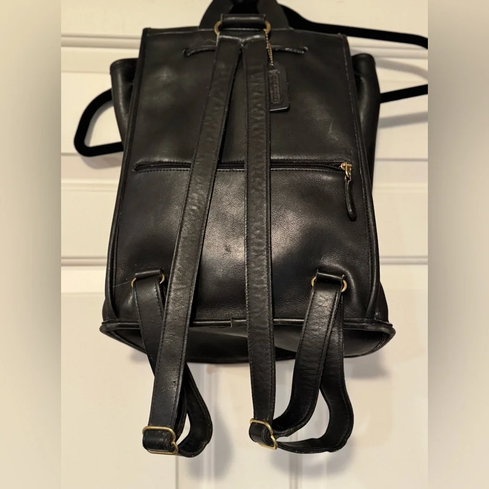 Coach Leather Backpack - Picture 4 of 12